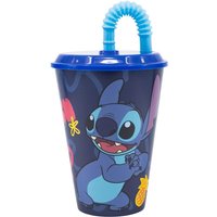 Wiederverwendbarer Kinderbecher mitDeckel und Strohhalm of 430 ml of Stitch von TATAWAY