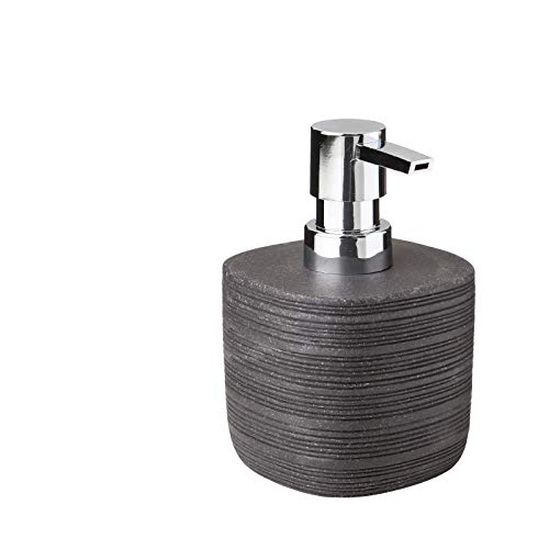 TATAY 6350200 - Seifenspender Aus Hochwertigem Polyresin, Bambu Kollektion, Dunkel Graphit Grau Farbe, Schwarz, 8,9 x 8,9 x 12,9 cm TATAY 6350200 - Seifenspender Aus Hochwertigem Polyresin, Bambu Kollektion, Dunkel Graphit Grau Farbe, Schwarz, 8,9 x 8,9 x 12,9 cm von TATAY