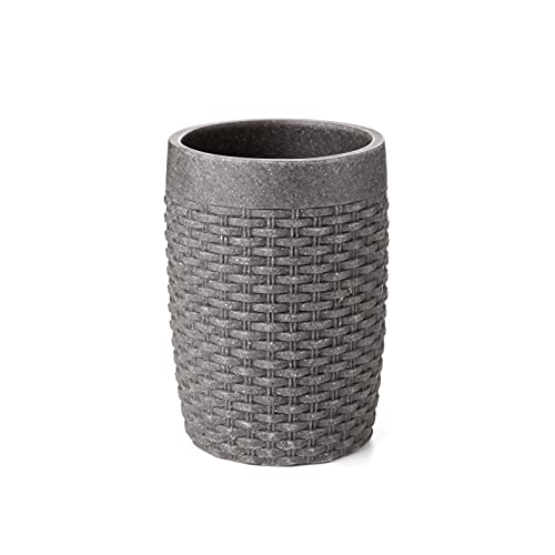 TATAY 6370101 - Zahnbürste Tumbler Aus Hochwertigem Polyresin, Nest Kollektion, Graue Farbe von TATAY