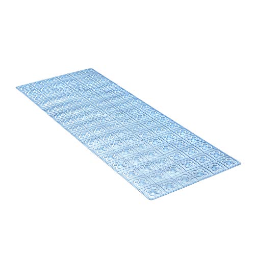 TATAY Badewannenmatten Rutschfest PVC mit Saugnäpfen, Rutschfestes, Resistent gegen Schimmel und Mikroben, Antibakteriell, Barcelona-Design, Blau. Maße 97 x 36 cm von TATAY