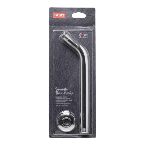 TATAY Brausehalter Ananas/Chrom, Edelstahl, Chrom, 11,5 x 2,5 x 32 cm von TATAY