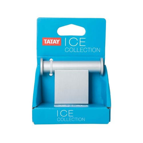 TATAY Doppelkleiderhaken der Colección Ice, aus mattem Aluminium, modernes, Elegantes Design. Befestigungssystem mit Schrauben TATAY Doppelkleiderhaken der Colección Ice, aus mattem Aluminium, modernes, Elegantes Design. Befestigungssystem mit Schrauben von TATAY