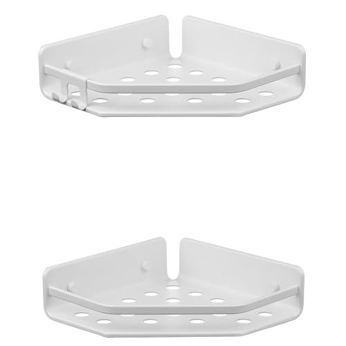 TATAY Eckkorb 2 Pack Model Serenity, Aluminium, Farbe Weiß. Mabe 20 x 20 x 5.5 cm von TATAY