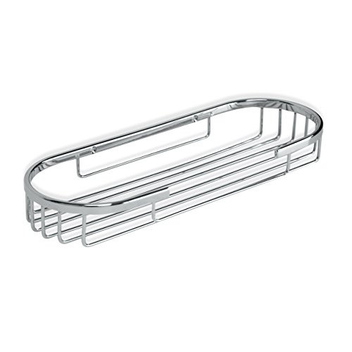 TATAY Ovaler Korb Krom, kleine Ausführung, zweckmäßiges Design mit Öffnung vorne, aus verchromtem Messing und Edelstahl. TATAY Ovaler Korb Krom, kleine Ausführung, zweckmäßiges Design mit Öffnung vorne, aus verchromtem Messing und Edelstahl. von TATAY