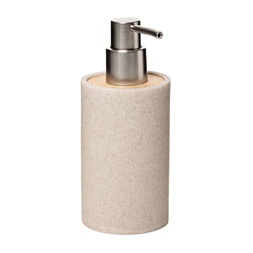 TATAY Seifenspender für das Badezimmer Bora, aus Polyresin, BPA-frei, Farbe Beige. Maßnahmen 9 x 7,3 x 17 cm TATAY Seifenspender für das Badezimmer Bora, aus Polyresin, BPA-frei, Farbe Beige. Maßnahmen 9 x 7,3 x 17 cm von TATAY