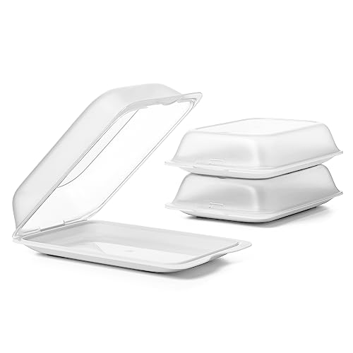TATAY Aufschnittboxen für Kühlschrank | 3er Set Maxi | Frischhaltedosen mit Deckel, Stapelbar | Geeignet für Gefrierschrank, Mikrowelle und Spülmaschine | BPA-frei, 17x6,2x25,2 cm, Weiß von TATAY
