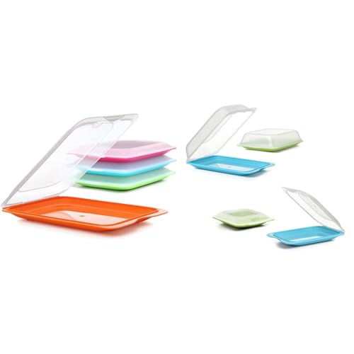 TATAY Set mit 4 Aufschnittbox Fresh, BPA frei, Mehrweg, Stackables & Set mit 4 Aufschnittbox Fresh, 2 MAXI und 2 MINI TATAY Set mit 4 Aufschnittbox Fresh, BPA frei, Mehrweg, Stackables & Set mit 4 Aufschnittbox Fresh, 2 MAXI und 2 MINI von TATAY