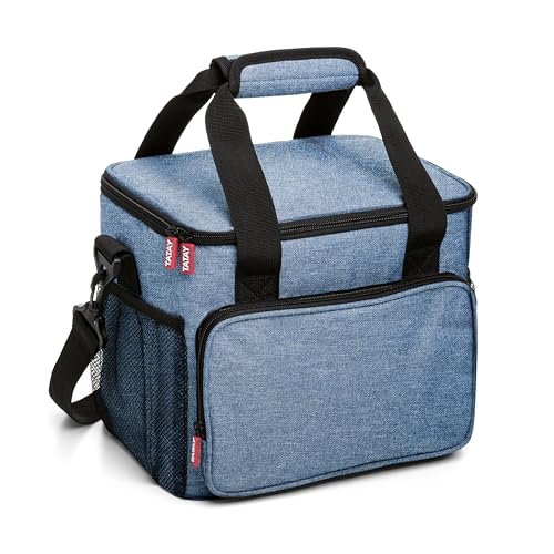 TATAY Urban Food Picnic - Kühltasche, 11 L Kapazität, dreifache Schicht-Material, flexibel und 100% wasserdicht. Denim Blau. Messen 28,5 x 21 x 24 cm, Denim Grau von TATAY