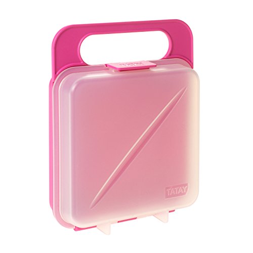 Tatay Brotdose Sandwich Lunchbox,, erweiterbare, BPA frei, wiederverwendbare, Geschirrspüler & MWO, Gefrorenes bis -40º, 1 PC, Rose. Messung der 14 x 4 x 18 cm von TATAY
