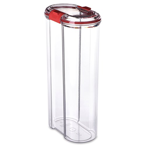 Tatay Küchendose mit Sicherheitsverschluss, 2.5L Fassungsvermögen, luftdicht, BPA-frei, spülmaschinenfest, transparent. Masse 9 x 15,5 x 29 cm von TATAY