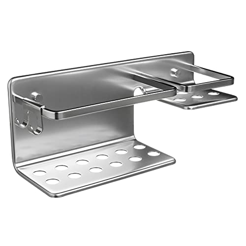 Tatay Rechteckiges Duschregal Moon, 2 Höhen, 100% Edelstahl, aus Aluminium, minimalistisches Design, 10 Jahre Garantie, 30 x 10 x 12 cm von TATAY