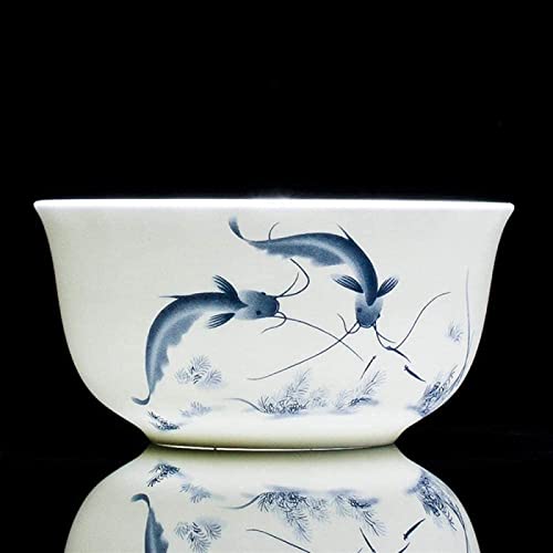TATSEN Müslischalen-Set Schalen Kreative Bone China Schale Keramikschale blau-weißes Porzellanschalen-Set Pastaschalen Salatschüssel von TATSEN