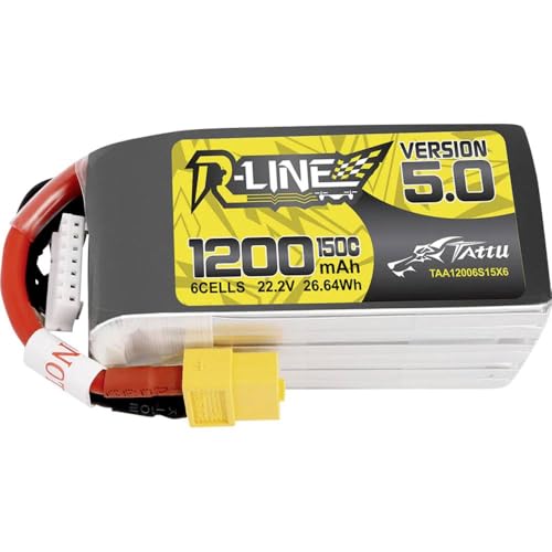 Tattu R-Line 5.0 1200mAh 22,2V 150C 6S1P XT60 Akku Tattu R-Line 5.0 1200mAh 22,2V 150C 6S1P XT60 Akku von Tattu