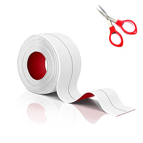 TATUNER Dichtungsband Selbstklebend Wasserdichtes für Badewanne, Dusche, Toilette & Küche, Verstärkter Haftung & Rückstandsfrei für Badezimmer, Küchenabdichtung (1, Weiß, 22mm) von TATUNER