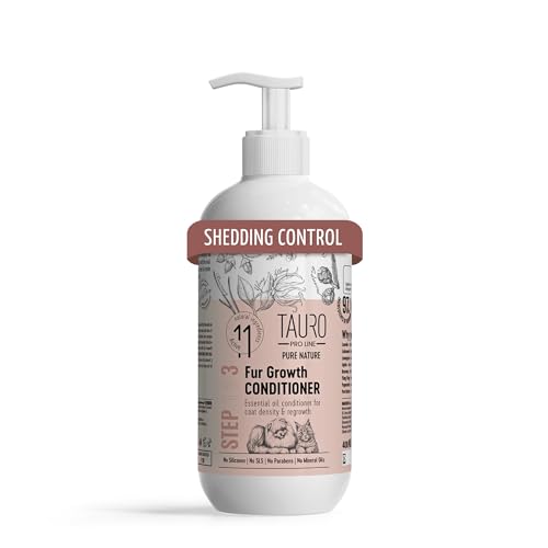Tauro ProLine Pure Nature Fellwachstum Hunde und Katzen für Fellwachstum und Dichte Grooming Haustier Conditioner mit ätherischen Ölen für sanfte natürliche Fellpflege von TAURO PROLINE