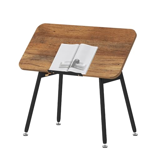 TAUS Couchtisch Aufklappbar, Couchtisch mit 5-Fach Verstellbarem Desktop, Wohnzimmertisch mit Stauraum Keine Installation Erforderlich, Beistelltisch für Wohnzimmer, Walnussfarben von TAUS