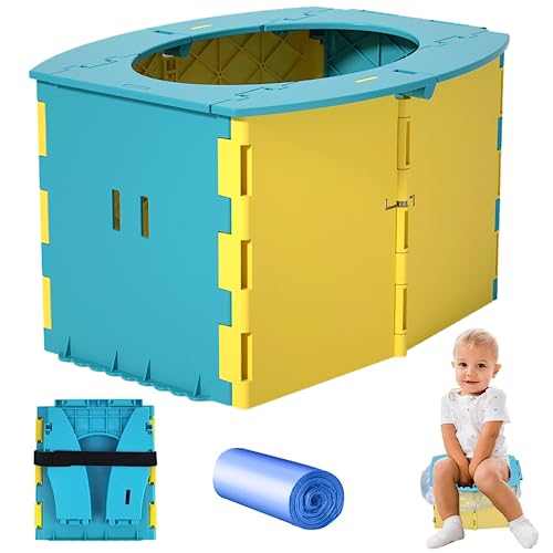 Baby Kindertoilette，Tragbarer töpfchensitz Tragbar reise WC kinder Reisetoilette kinder Reise faltbares töpfchen Reisetöpfchen，für Drinnen und Draußen von TAXIFANW