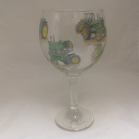 6 John Deere Traktor Designs Auf Großem Gin Ballon Glas von TAYLERMADEPRODUCTS