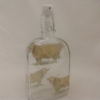 Highland Cow Slo Gin Flasche von TAYLERMADEPRODUCTS