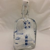 Maritime Rippen Designs Auf 500Ml Slo Gin Flip Top-Flasche von TAYLERMADEPRODUCTS