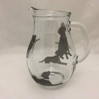 Schwarze Labrador Designs Auf 500Ml. Glas Krug von TAYLERMADEPRODUCTS