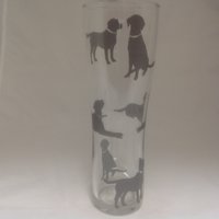 Schwarze Labrador-Designs Auf Hohem 1Pt Gehärtetem Glas von TAYLERMADEPRODUCTS