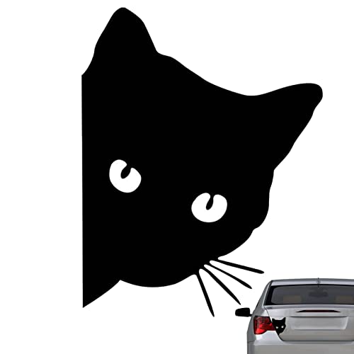 TAYSTE Spähender Kofferraum-Aufkleber - Selbstklebender Katzen-Autoaufkleber | Geeignet für Karosseriedekoration, Autorückspiegel, Motorabdeckung, Kofferraum von TAYSTE