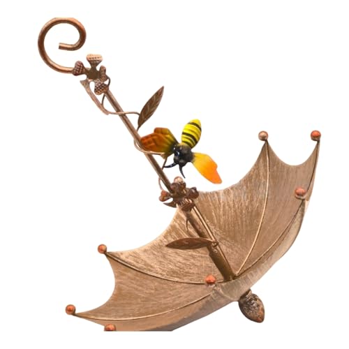 Regenschirmförmige Vogelfutterstation, Regenschirm Hängende Vogeltränke Vogelfutterschale Hängende Vogeltränke Dekoration für Veranda Hof Garten Hof Outdoor von TAZIZI