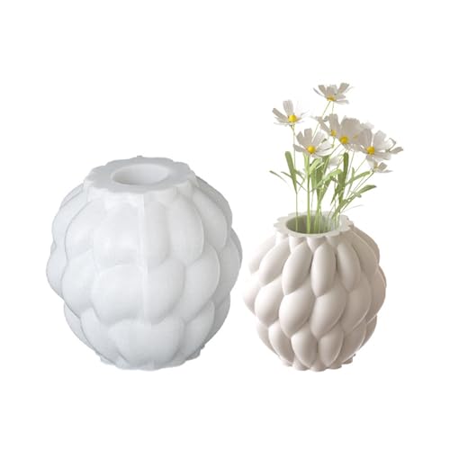 Silikon-Vasenformen, Kunstharz, rotierende Regentropfen-Blumentopf-Form für Übertopf von TAZIZI