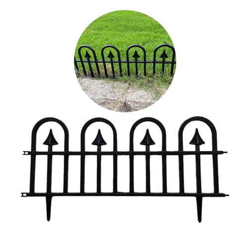 TAZIZI 5 Stück Gartenzaun Tierabsperrzaun Gartenbarriere Grenzzäune Für Hunde Metallzaunplatten Für Den Garten Freien Gartenzaungrenze von TAZIZI