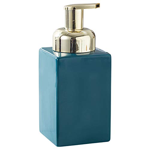 TAZYYZUU Schaumspender for Lotion und Seife aus Keramik mit Pumpe for Badezimmer, Küche Büro, Blau/Blaugrün, modern, schlicht, quadratisch, dekorative Flüssigkeitsflasche TAZYYZUU Schaumspender for Lotion und Seife aus Keramik mit Pumpe for Badezimmer, Küche Büro, Blau/Blaugrün, modern, schlicht, quadratisch, dekorative Flüssigkeitsflasche von TAZYYZUU