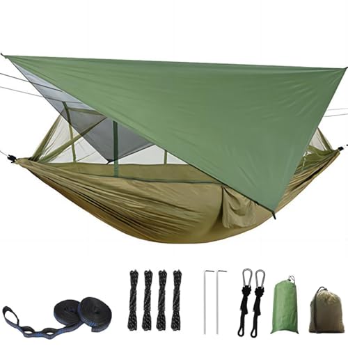 Camping Hängematten Set,Hängematte mit Moskitonetz und Zeltplane Reise,Outdoor Camping Hängematten für Outdoor, Survival, Strand und Garten von TAZZOR