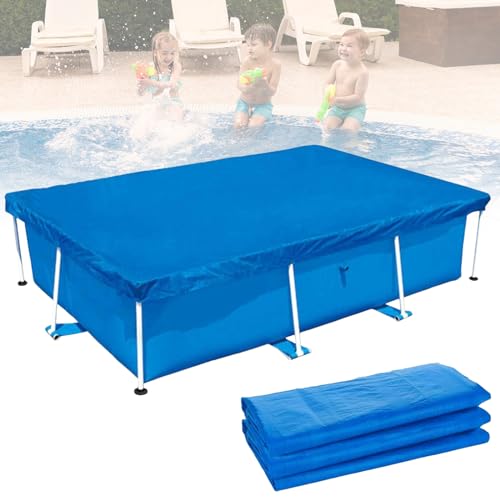 Rechteckige Poolabdeckung,300 x 201 cm Swimming Pool Abdeckplane Plane Schutzplane,Schwimmbadabdeckungen Winddicht Regenfest Staubdicht für Rechteckige Pools von TAZZOR