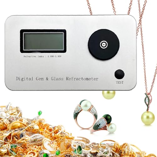 Juwelen-Prüfgerät Identifikationswerkzeuge mit LCD-Bildschirmen, Diamant-Brechungsindex-Prüfgerät, Brechungsindex 1.300-3.000, Fehler: ±0.005, Genauigkeit: 0.001 von TBANVOO