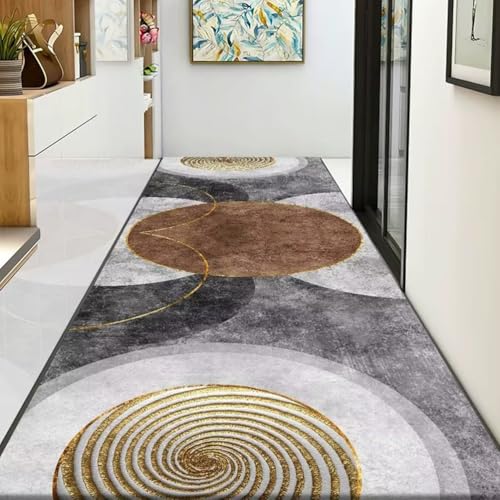 TBATM Läuferteppiche für den Flur, rutschfest extra lang waschbar moderner Abstrakter Teppich Teppichläufer für den Eingangsbereich Küche Nachttisch Waschküche,A,80x150cm/32x59 in von TBATM