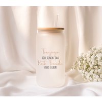 Eiskaffeeglas | Personalisiert Trauzeugin Für Einen Tag Milchglas Geschenk von TBDreamWork