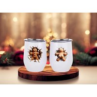Thermobecher - Glühwein Geschenk Lustiger Lebkuchenmann Weihnachten Thermobecher - Glühwein Geschenk Lustiger Lebkuchenmann Weihnachten von TBDreamWork
