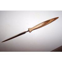 Gedrechselter Brieföffner Aus Zebrano-Holz von TBDrechselkunst