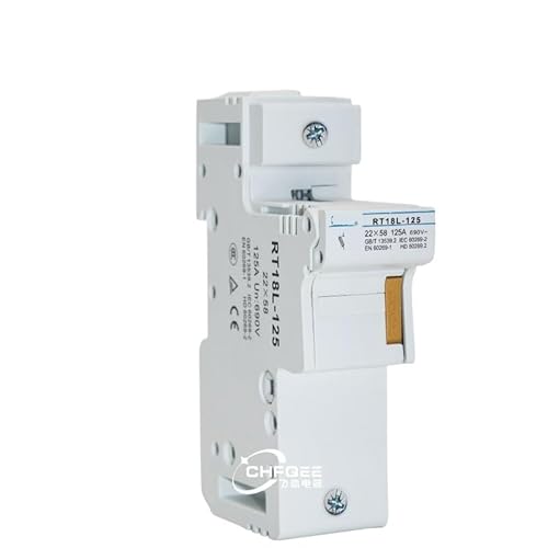 Sicherungskernsockel RT18L-125 1P R017 22X58mm Keramiksicherungsrohrsockel(2P) von TBHEEPQQ