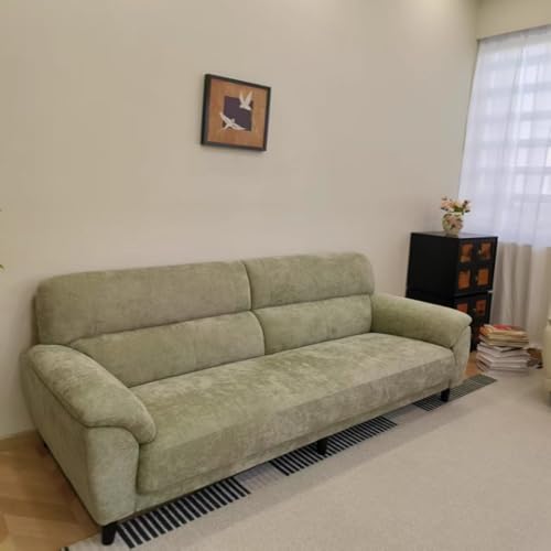TBJEN Loveseat Sofa, Mitte des Jahrhunderts, moderne Couch, gepolstert, 2-Sitzer, tiefe Sitzcouch, bequeme Liebessitzcouch, Grün, 1,7 m von TBJEN