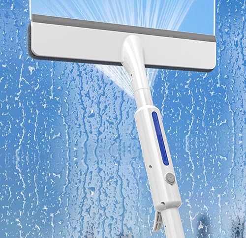 Doppelseitiges Sprüh-Fensterreinigungsgerät, 3 in 1 Fensterabzieher Fenster Putzen, Fensterputzer Set Professionelles Fensterreinigungsset, Glaswischer für Dusche und Glastür (1 Wischpads) von TBLMPNE