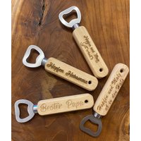 Personalisierter Flaschenöffner/Kapselheber Mit Wunschgravur Geschenk Vatertag Jungesellenabschied Gastgeschenk Kumpel von TBLaserdesign