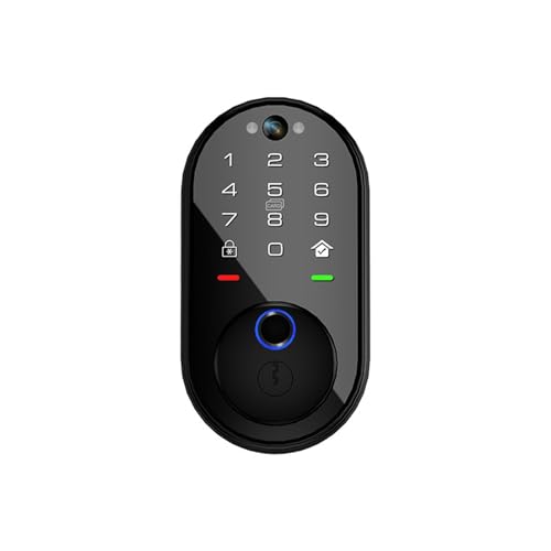 TBMTOAL Tuya Smart Türschloss Digitaler Tastatur Code Türschloss Türschloss Mit Fingerprint Schlüssel Mit Touch-Tastatur Und Smart-Funktion – Fingerabdruckleser Cat's Eye Model,A TBMTOAL Tuya Smart Türschloss Digitaler Tastatur Code Türschloss Türschloss Mit Fingerprint Schlüssel Mit Touch-Tastatur Und Smart-Funktion – Fingerabdruckleser Cat's Eye Model,A von TBMTOAL