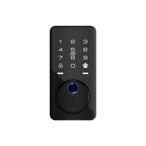 TBMTOAL Tuya Smart Türschloss Digitaler Tastatur Code Türschloss Türschloss Mit Fingerprint Schlüssel Mit Touch-Tastatur Und Smart-Funktion – Fingerabdruckleser WiFi Model,B TBMTOAL Tuya Smart Türschloss Digitaler Tastatur Code Türschloss Türschloss Mit Fingerprint Schlüssel Mit Touch-Tastatur Und Smart-Funktion – Fingerabdruckleser WiFi Model,B von TBMTOAL
