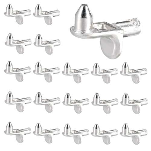 20 Stück Regalstifte-Set, Regalstütze, Halterung, Regalhalter, Ersatzklammern für Schrank, Küche, Möbel, Bücherregale, Halter, Sicherungsstifte 20 Stück Regalstifte-Set, Regalstütze, Halterung, Regalhalter, Ersatzklammern für Schrank, Küche, Möbel, Bücherregale, Halter, Sicherungsstifte von TBNOD