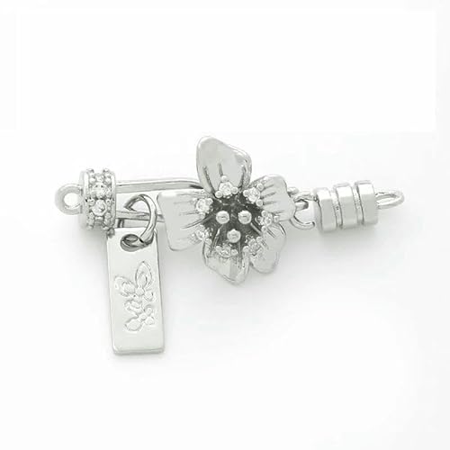 1–4 Stück/Lot 18 Karat vergoldete Blumenform-Verschlüsse für Schmuck, Messing-Halskettenverschluss-Verbinder für DIY-Armbänder-Zubehör-Rhodium plattiert-2 Stück 1–4 Stück/Lot 18 Karat vergoldete Blumenform-Verschlüsse für Schmuck, Messing-Halskettenverschluss-Verbinder für DIY-Armbänder-Zubehör-Rhodium plattiert-2 Stück von TBSKUY