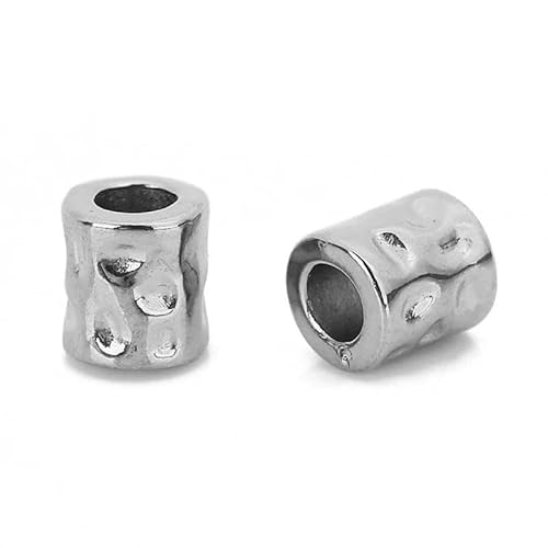 10 Stück Edelstahl-Zylinderrohrperlen, vergoldete Abstandshalter-Punktperlen für Armbänder, Freundschaftsschmuck, Halsketten, Metallsamen, Stahl, 6 mm, 10 Stück 10 Stück Edelstahl-Zylinderrohrperlen, vergoldete Abstandshalter-Punktperlen für Armbänder, Freundschaftsschmuck, Halsketten, Metallsamen, Stahl, 6 mm, 10 Stück von TBSKUY