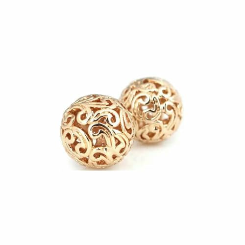 18 Karat Goldfarbe Messing hohl mit Blumenbaumblatt Runde Kugelperlen Armbandperlen Schmuckherstellung Zubehör Zubehör-31063-18 Karat Goldfarbe 18 Karat Goldfarbe Messing hohl mit Blumenbaumblatt Runde Kugelperlen Armbandperlen Schmuckherstellung Zubehör Zubehör-31063-18 Karat Goldfarbe von TBSKUY