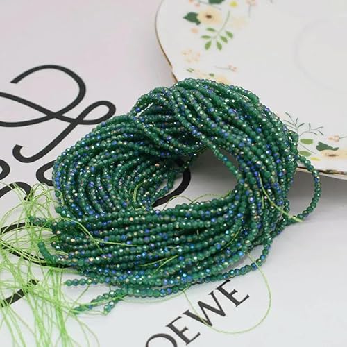 2 mm, 195 Stück Kristallglasperlen, kleiner facettierter Glas-Charm-Abstandhalter zur Schmuckherstellung, DIY-Befunde, Großhandel, 13–2 mm, 195 Stück Perlen von TBSKUY
