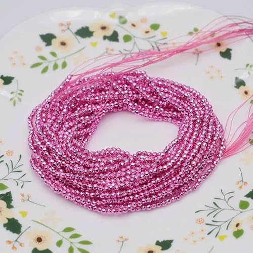 2 mm, 195 Stück Kristallglasperlen, kleiner facettierter Glas-Charm-Abstandhalter zur Schmuckherstellung, DIY-Befunde, Großhandel, 18–2 mm, 195 Stück Perlen von TBSKUY